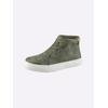 Schnürschuh HEINE, Damen, Gr. 39, grün (khaki), Synthetik, modisch, Schuhe