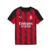 Trainingstop PUMA "ACM HOME JERSEY REPLICA JR", Kinder, Gr. 164, rot (for all time rot, puma schwarz), Web, Obermaterial: 100% Polyester, gemustert, sportlich, regular fit normal, Rundhals, Kurzarm, Tops