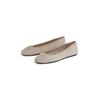 Ballerina TOMMY HILFIGER "TH HARDWARE SUEDE BALLERINA", Damen, Gr. 39, grau (taupe), Veloursleder, klassisch, Schuhe, Flats, Businessschuh, Bequemschuh, Schlupfschuh mit TH-Logo