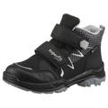 Klettboot SUPERFIT "JUPITER WMS: Weit", Kinder, Gr. 37, schwarz (schwarz, grau), Lederimitat, Polyester, casual, Schuhe, Winterschuh mit gepolstertem Schaftrand, Größenschablone zum Download