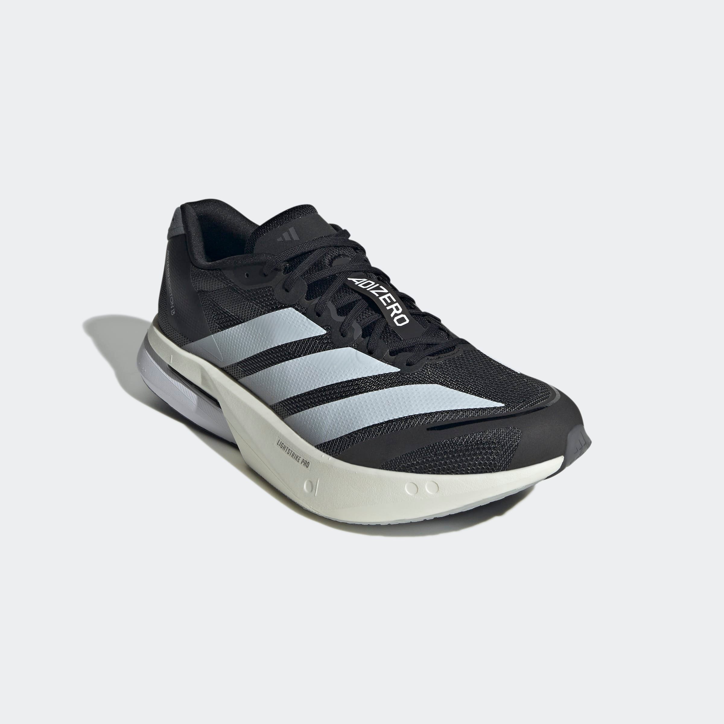 Laufschuh ADIDAS PERFORMANCE "ADIZERO BOSTON 13 M", Gr. 42, schwarz-weiß (core schwarz, cloud weiß, grau five), Textil, Sportlich, Schuhe