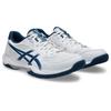 Hallenschuh ASICS "GEL-ROCKET 12", Gr. 48, weiß (weiß, mako blau), Synthetik, sportlich, Schuhe