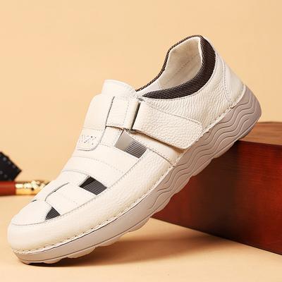Men's Tan Velcro Strap Sneakers with Breathable Upper and Flexible Sole – Comfortable and Stylish Shoes for Casual Wear and Outdoor Activities