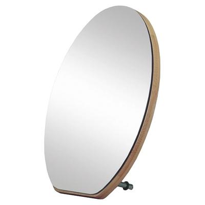 Badspiegel KLEINE WOLKE "Clever Mirror", beige (natur), B:15cm H:21cm T:1,5cm, Spiegel Image