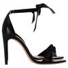Alexandre Birman Clarita Bow Sandaletten aus schwarzem Kalbsleder