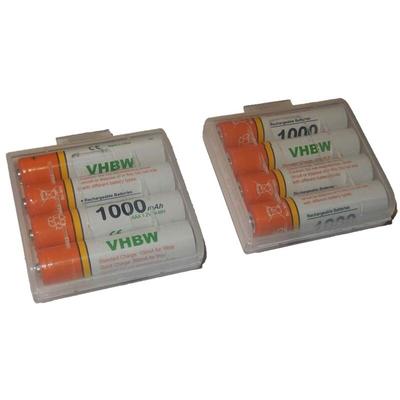Vhbw - 8x aaa Micro Akku kompatibel mit Beurer by 84 Babyphone Babytalker (1000 mAh, 1,2 v, NiMH) Image