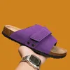Klassische Mode Lila Pantoletten für Männer Frauen Im Freien Nicht-slip Strand Schuhe Große Größe