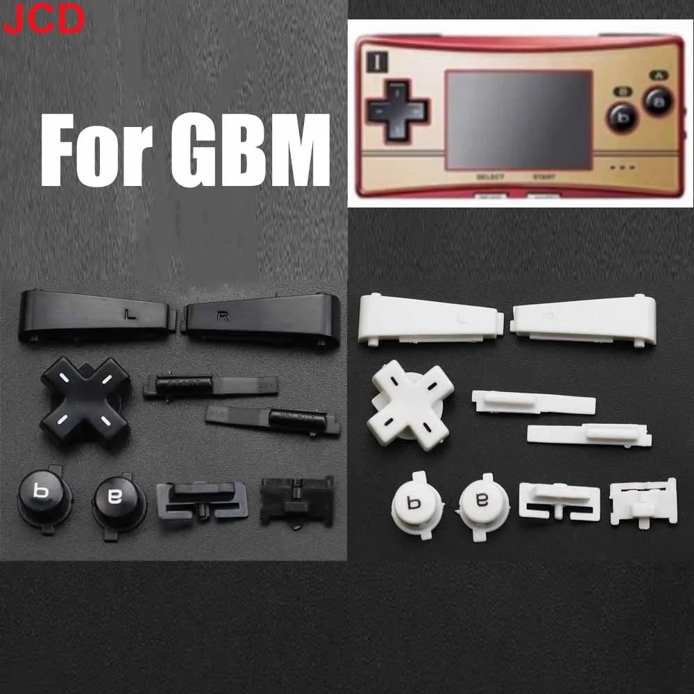 JCD Für Gameboy Micro GBM Konsole Vollen Satz Links Rechts L R A B D-Pad Tasten Schlüssel Ersatz Für GBM Konsole ﻿ Image