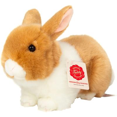 Kuscheltier TEDDY HERMANN "Hase beige-weiss, 23 cm", beige (beige, weiß), Plüschfiguren, KinderB:8cm H:13cm L:23cm, B:8cm H:13cm L:23cm Image