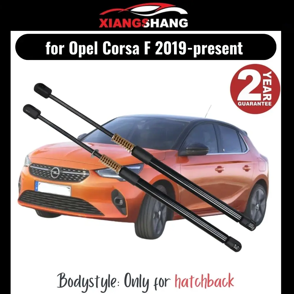 2 Stück Heckklappen-Dämpfer für Opel Corsa F 2019-heute Fließheck-Heckklappe mit Feder, Kofferraum-Kofferraum, gasgeladene Gasdruckfedern Image