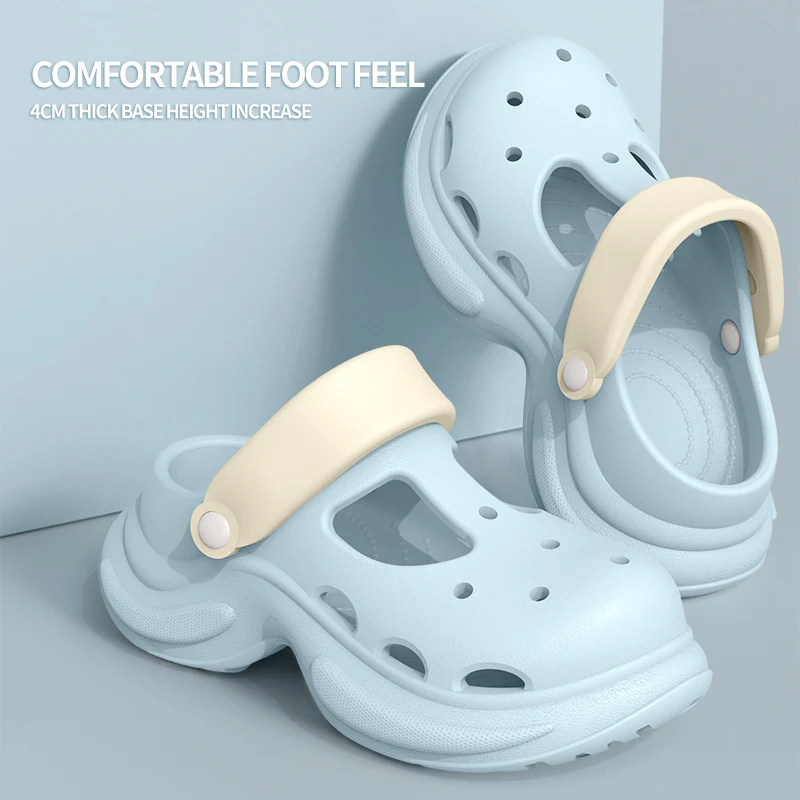 Sommerhausschuhe für Damen, Höhlenschuhe für Damen, rutschfeste Baotou-Strandschuhe, Hausschuhe für Damen, atmungsaktive Outdoor-Bekleidung im Sommer Image