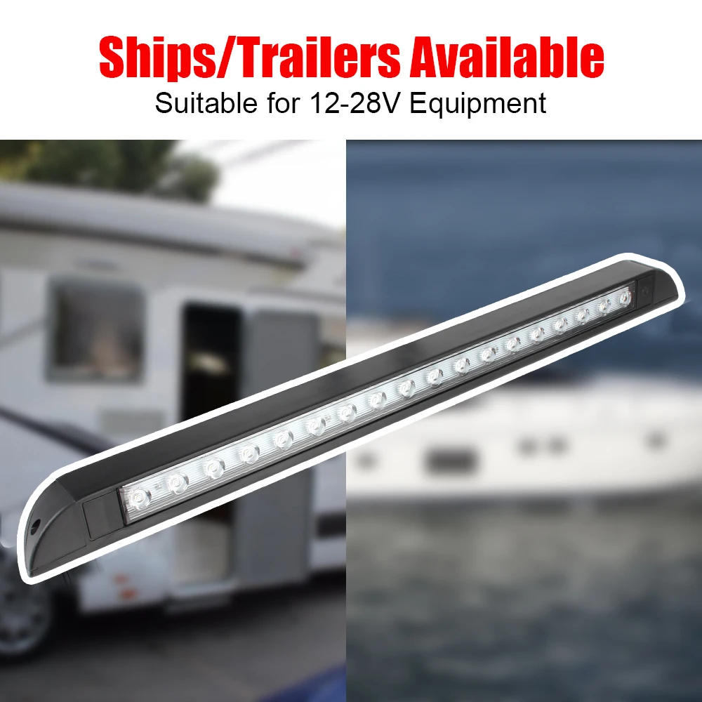 12–28 V für Wohnmobil, Wohnwagen, Innenwandleuchten, 18 LED-Markisenlampe, 6000 K, Outdoor, Camping, Lichtausrüstung, Anhänger, Außenlampe