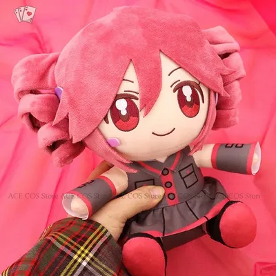 Kasane Teto Cosplay Soft Dolll Babe Geschenk Plüschtier Diva Vtuber Schlüsselanhänger Produkte Halloween Party Anime Halloween Out Anime Produkt Image