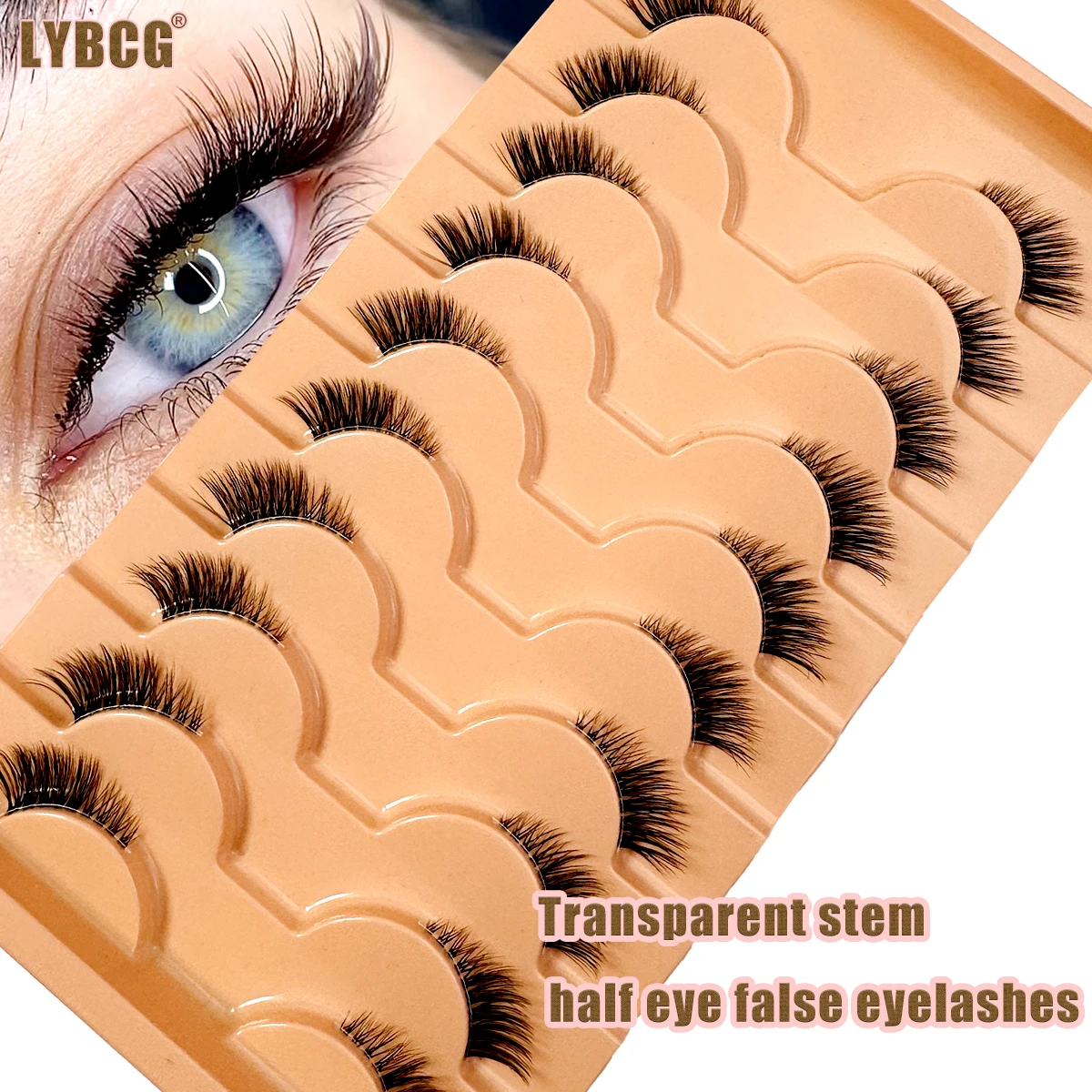 5/7/10 Halbe wimpern Natürliche 3D Nerz Wimpern Wispy Flauschigen Falsche Wimpern Verlängerung Nerz Wimpern Make-Up Werkzeuge Faux Cils maquillaje Image