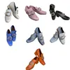 Renaissance mittelalterliche Loafer Schuhe Vintage mittelalterliche Damenschuhe Loafer Kleidschuhe mit quadratischen Metallschnallenverzierungen
