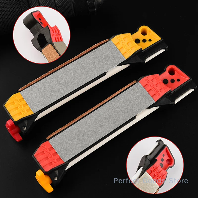 1PC Multifunktionale Messer Spitzer Haushalt Diamant Messer Spitzer Doppelseitige Schärfen Werkzeuge Für Outdoor Camping Küche Image