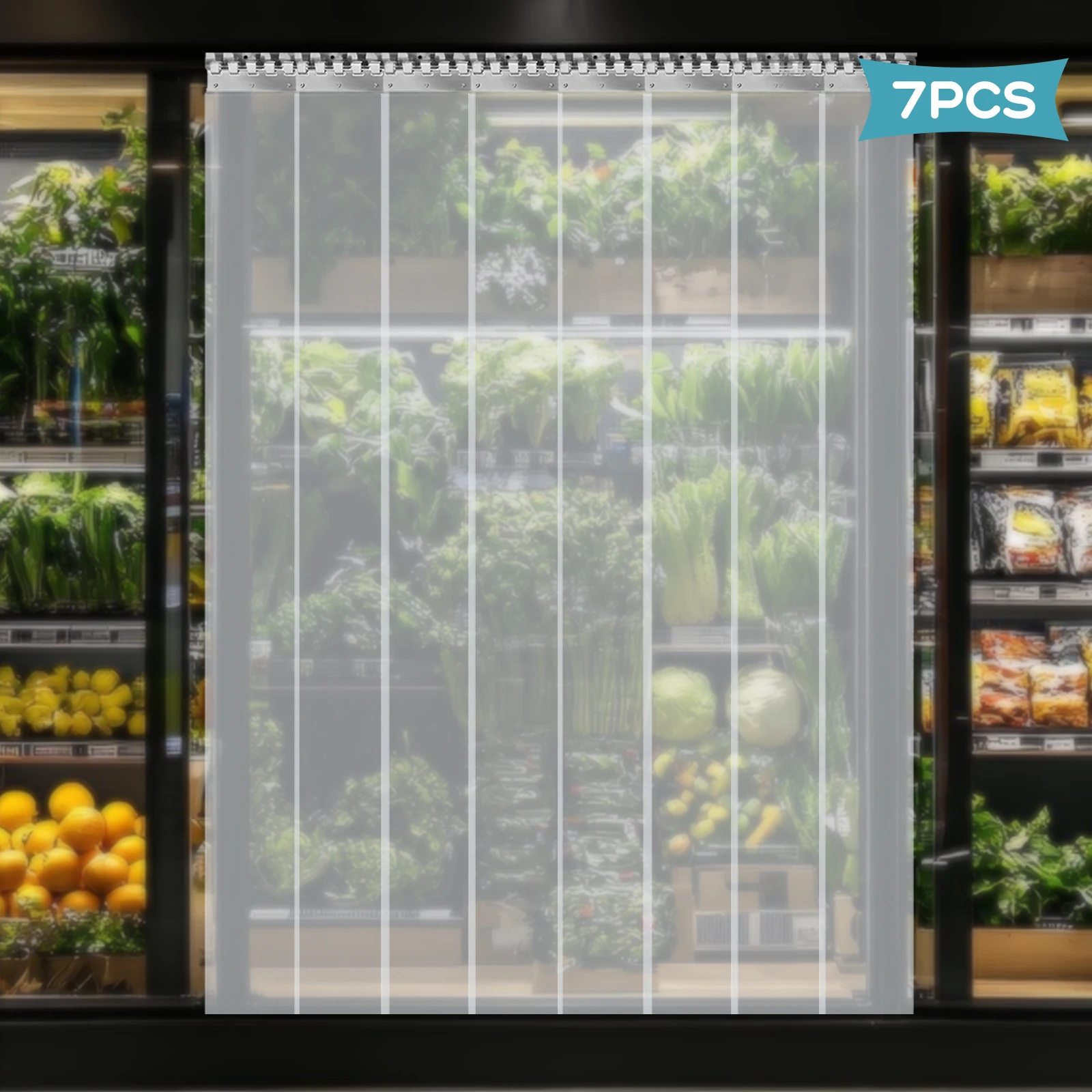 Lattes de rideau en bande de PVC 2 x 180 mm Hauteur 2,00 m x largeur 1,05 m Rideau stable galvanisé prêt à assembler Rideau à lattes en PVC