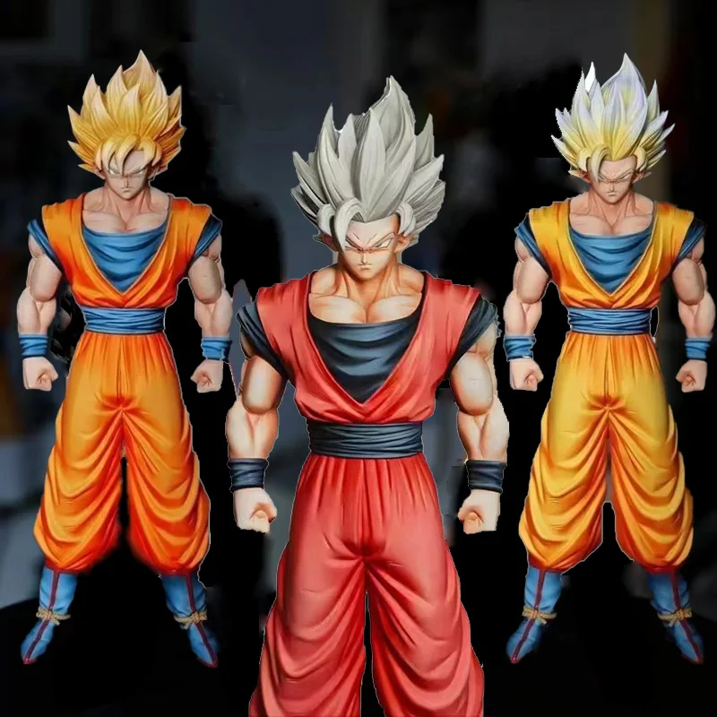 31.5 cm/12.4 pollici Dragon Ball Z Sjj1 Ssj2 Goku Figura Son Goku Super Saiyan Action Figures Collezione di statue in PVC Modello Giocattoli Regali