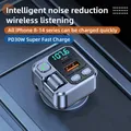 Ricevitore Bluetooth per auto USB U Disco Lettura Pd20W Ricarica rapida Display digitale Adattatore