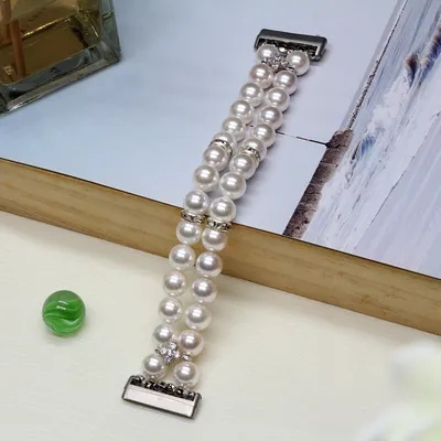 Versa 4 Beaded Jewelry Watchband for Fitbit Sense 2/ Versa 4 Band Women Dressy Wristband Bracelet