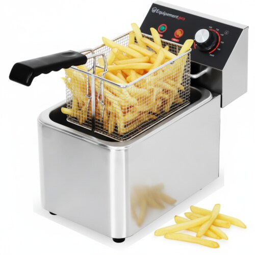 Profi-Fritteuse 4L – 2500W – Edelstahl – kompakt & leistungsstark – Equipementpro Image