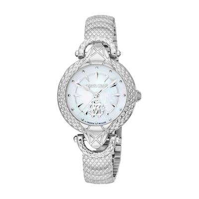 Silberne Edelstahl-Uhr Image