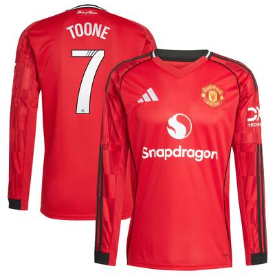 Manchester United adidas Heimtrikot WSL 2025-26 - Lange Ärmel mit Aufdruck Toone 7 Image