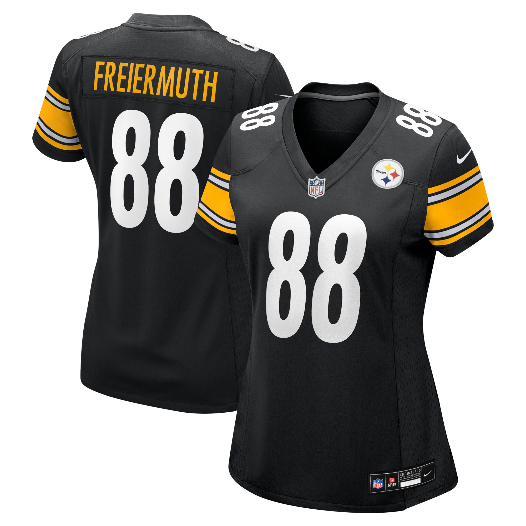 Pittsburgh Steelers Nike Game Heimtrikot - Schwarz - Pat Freiermuth - Damen Image