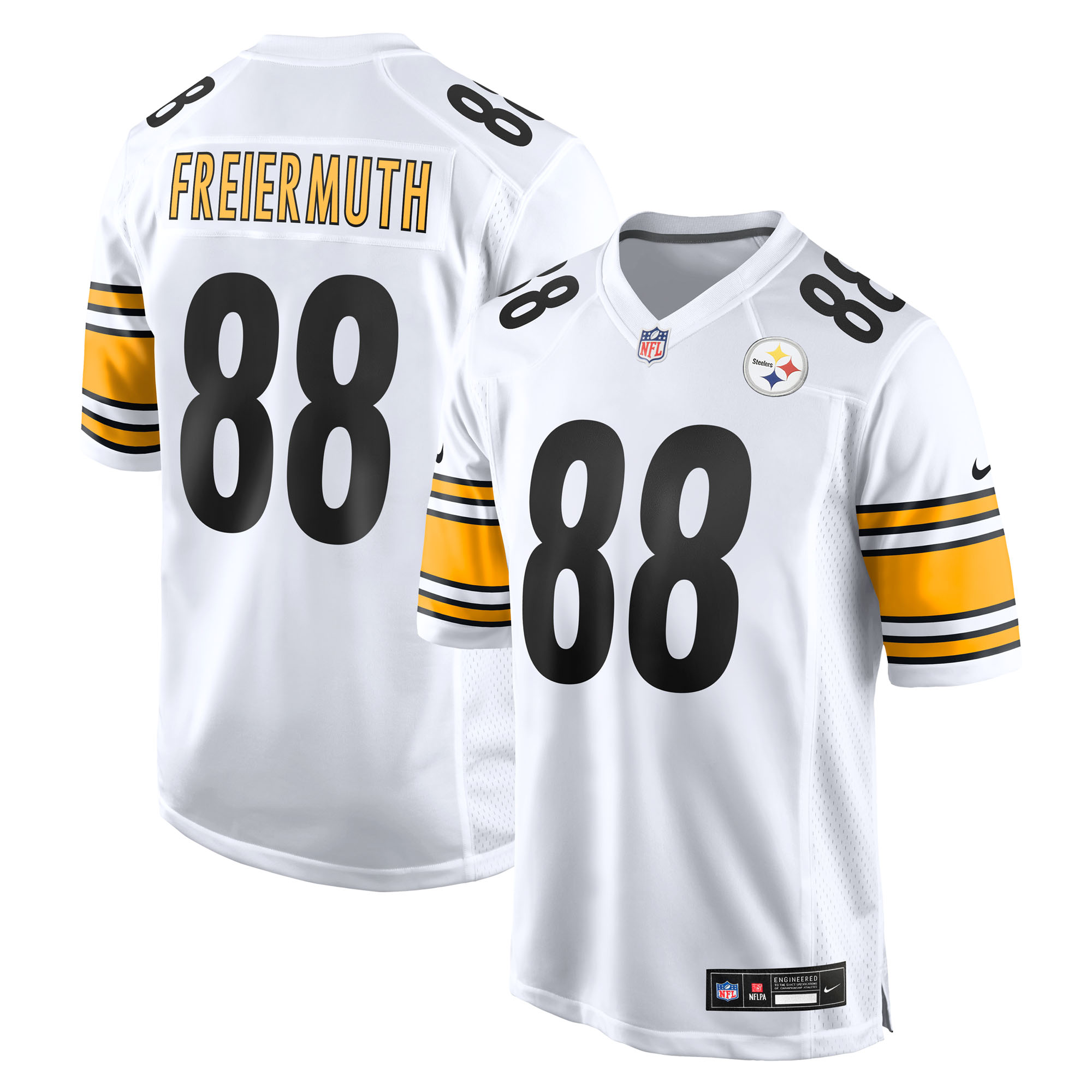Pittsburgh Steelers Nike Game Auswärtstrikot - Weiß - Pat Freiermuth - Herren Image