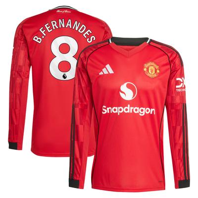 Manchester United adidas Heimtrikot 2025-26 - Lange Ärmel mit Aufdruck B. Fernandes 8 Image