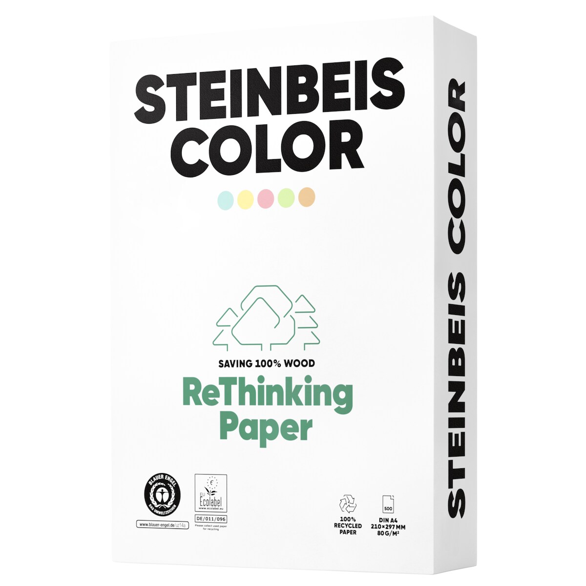 Steinbeis Kopierpapier Color 522008210661 grün 500 Blatt Image