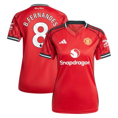 Manchester United adidas Heimtrikot 2025-26 - Damen mit Aufdruck B. Fernandes 8 Image