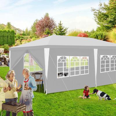 Pavillon Wasserdicht – Terrassenpavillon mit Verbolzung, perfektes Gartenzelt für Partys Weiß 3x6m Image