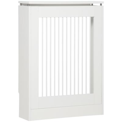 TEMU Homcom Radiator Cover Modern Mdf Painted Radiator Cover With For Living Room Bedroom Office 60x18x84 Cm White Image