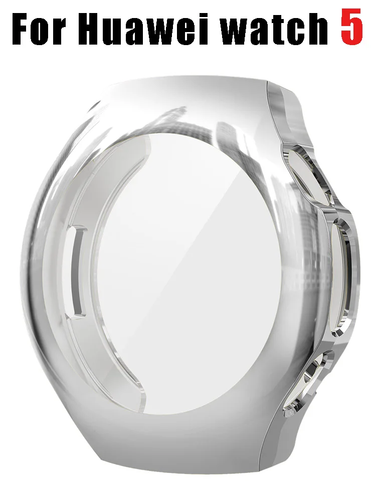 TPU-Hülle für Huawei Watch 5 46 mm 42 mm Zubehör Rundum stoßfeste Schutzhülle Bumper Frame Shell für Huawei Watch5 46 Cover Image