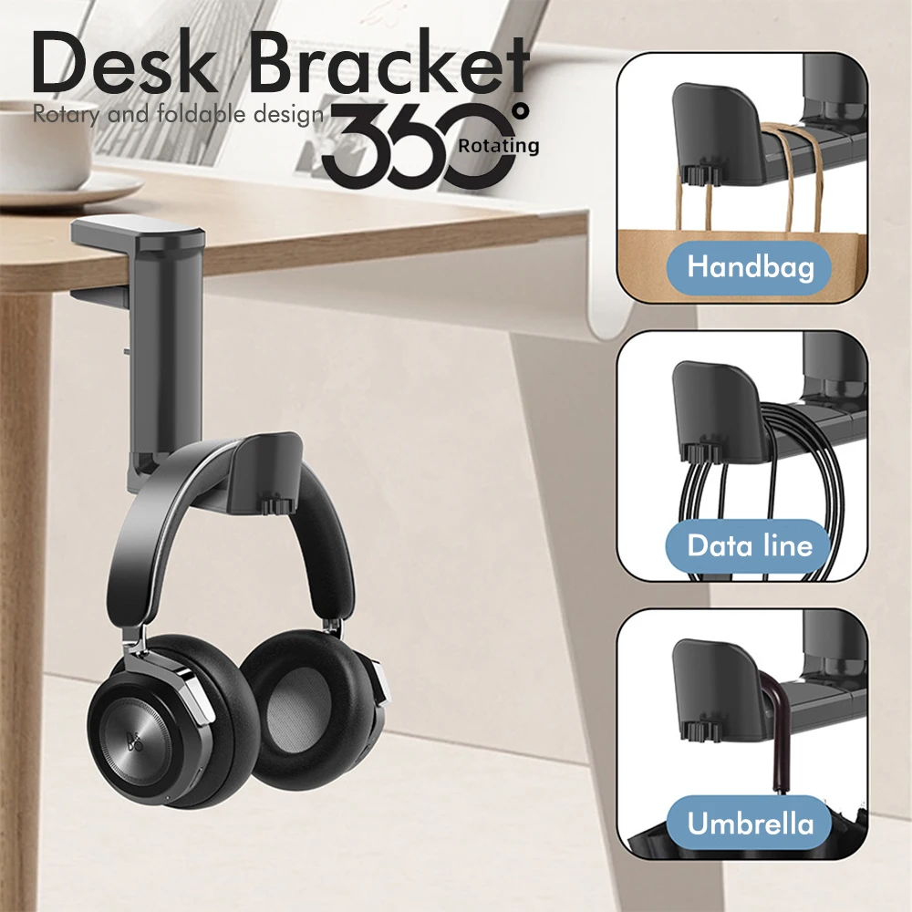 Headset Clip Schreibtisch Aufhänger Kreative Multifunktionale Gaming Bluetooth Headset Computer Unter dem Tisch Lagerung Halterung Image