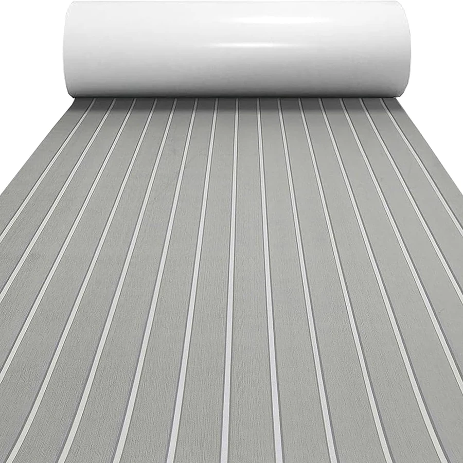 240 * 60 cm EVA-Schaum-Bodenbelag für Boote, mehrfarbiger, rutschfester Teppich mit Dampfdesign, langlebiger, weicher, wasserdichter Rollwagen