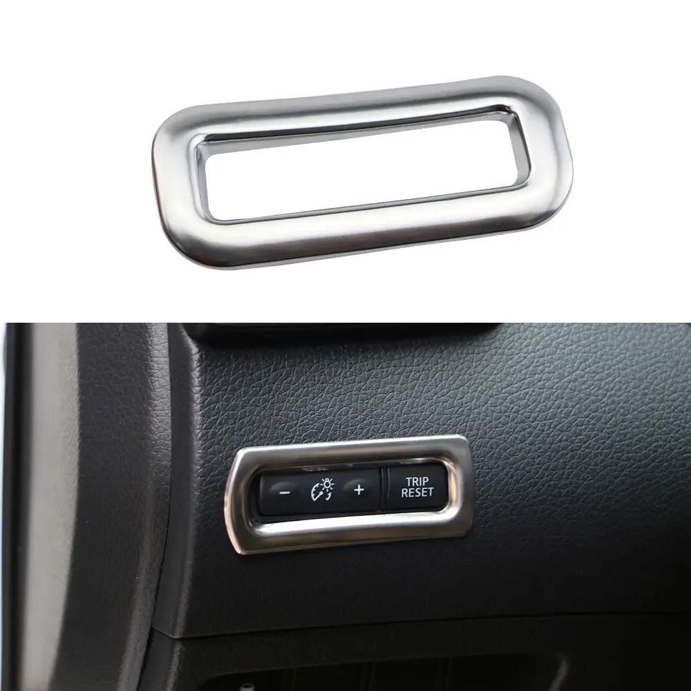 Für Nissan Xtrail T32 X-Trail 2014–2021 LHD Odograph Trip Reset Button Trim Dekorative Aufkleber Abdeckung Innen Zubehör Image