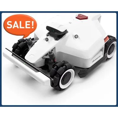 Perimeter Wire Free Vision Robotic Lawnmower for 2.5 Acres Lawn, Cut Height 2.2"-4.0", 80% Slope,LUBA 2 10000H Robot Lawn Mower
