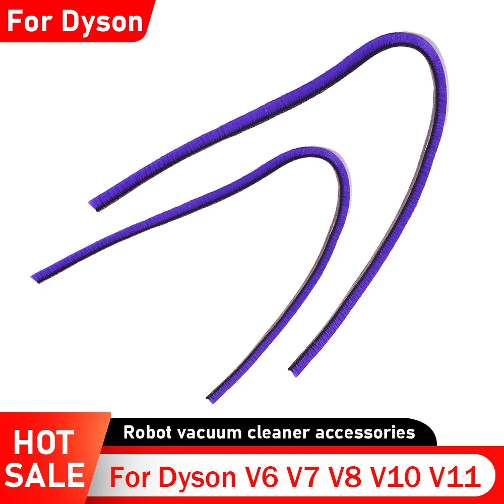 Anti-Reibungs-Weichplüsch-Ersatzstreifen für Dyson V6 V7 V8 V10 V11 V15 Staubsauger-Komponente, weiche Rollenbeschläge Image
