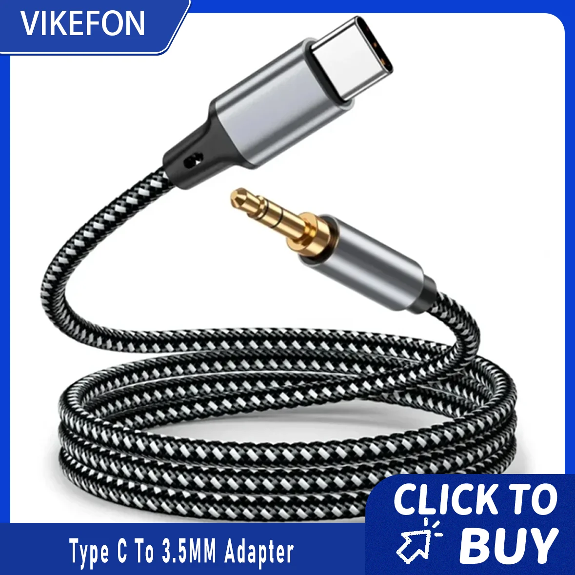 Typ C Stecker auf AUX Stecker Dekodierung Chip Audio/Video Kabel 3,55 mm Adapter für Telefon Kopfhörer Auto HIFI Stereo Sound Audio Stecker Image