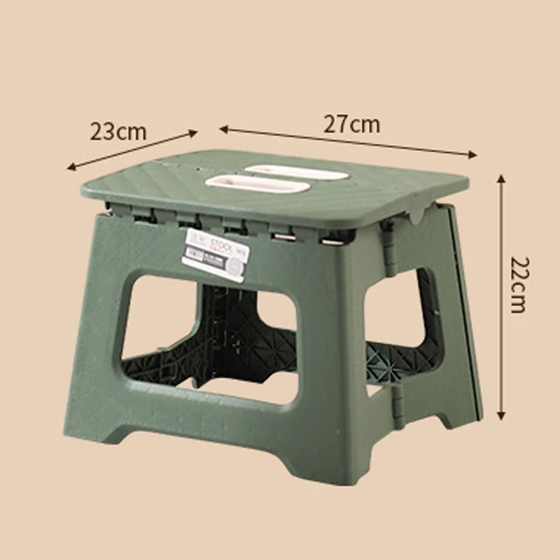 Leichter, zusammenklappbarer Tritthocker, Mehrzweck-Handheld, verdickter Fußhocker, rutschfester Kunststoff, kleine Bänke, Küche
