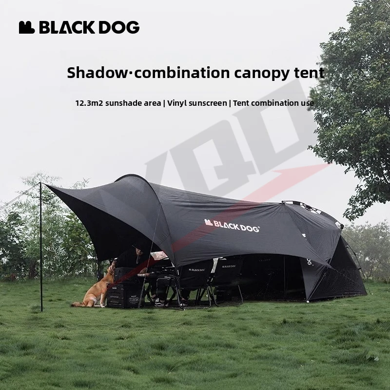 Naturehike BLACKDOG Camping Automatisches Zelt Wasserdichter Sonnenschutz Strand für 2-3 Personen Outdoor-Reisen Picknick 150D Kuppelzelt Neu Image