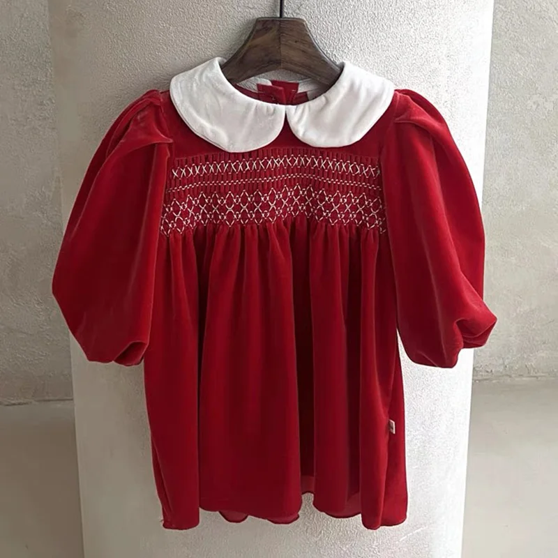 Kleinkind Weihnachts kleid 1-6 Jahre Neujahrs mädchen Kleid Mädchen Kinder Kind rote Kleider Baby Mädchen Weihnachts feier Prinzessin Kostüme Kleidung Image