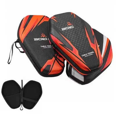 1PCS EVA Tischtennis Schläger Tasche Hard Shell Wasserdicht Staubdicht Lagerung Fall mit Hand Strap für Tischtennis Paddel Image