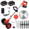 Tosaerba elettrico Tosaerba a batteria Tosaerba elettrici da giardino con lame, 2 batterie Makita da 24 V per pulire le erbacce