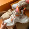 Neue Heiße Verkauf Plattform Turnschuhe Frauen Leder Flache Schuhe Frauen Chunky Turnschuhe Luxus Marke Gelee Orange Casual Schuhe Frauen