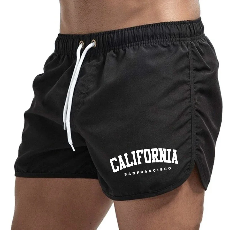 Hochwertige Herren-Strandshorts, bedruckte Strandhose, lässige Jogging-Sporthose, schnell trocknend, zum Schwimmen, Surfen, Herren-Shorts, Sommer Image