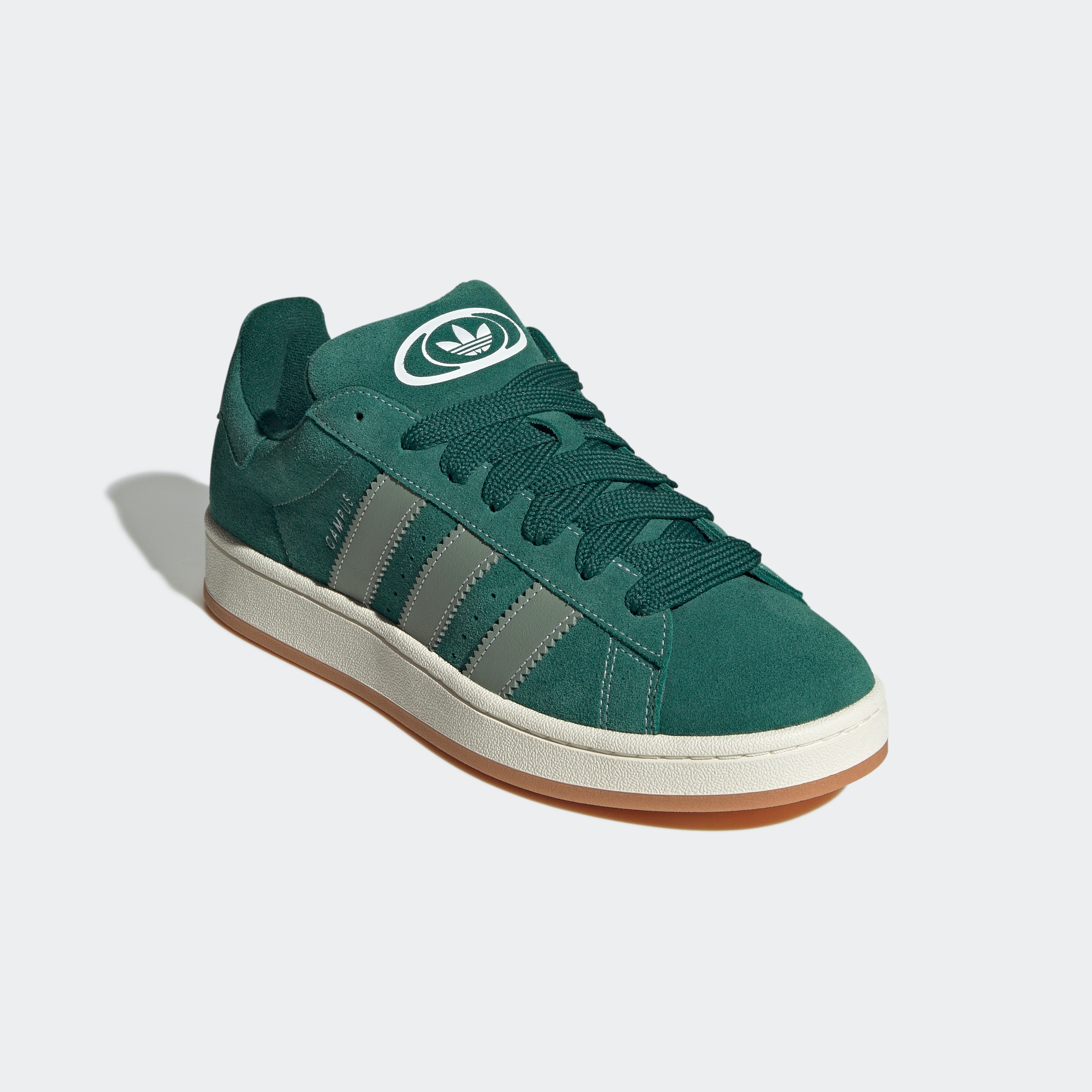 Sneaker ADIDAS ORIGINALS "CAMPUS 00S", Herren, Gr. 41, weiß (collegiate grün, silber grün, sanftes weiß), Leder, Schuhe Sneaker
