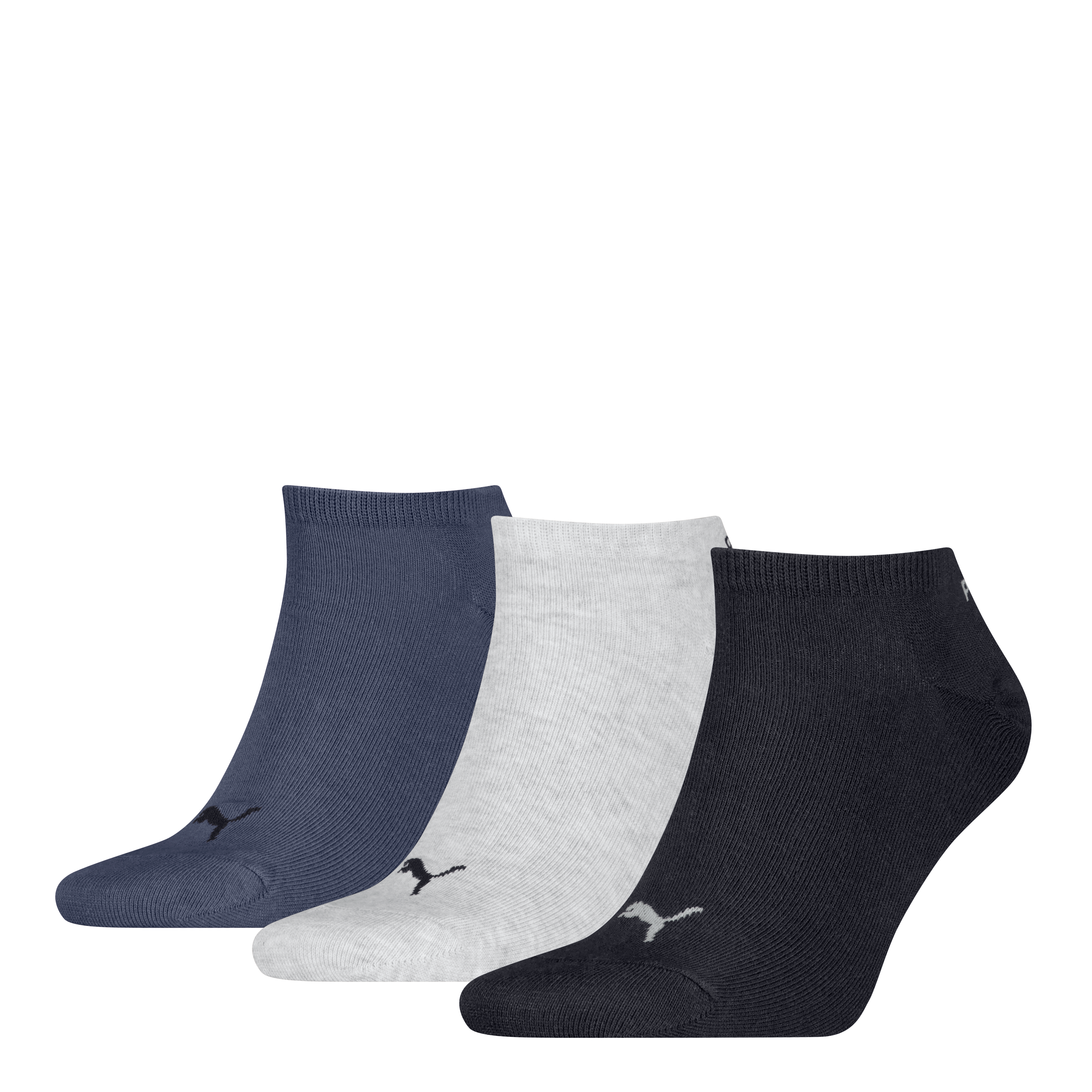 Sneakersocken PUMA "PUMA UNISEX SNEAKER PLAIN", Herren, Gr. 35-38, navy, grau, nightshadow blau, Baumwollmischung, Socken Sneakersocken, mit kleinem Logo Image
